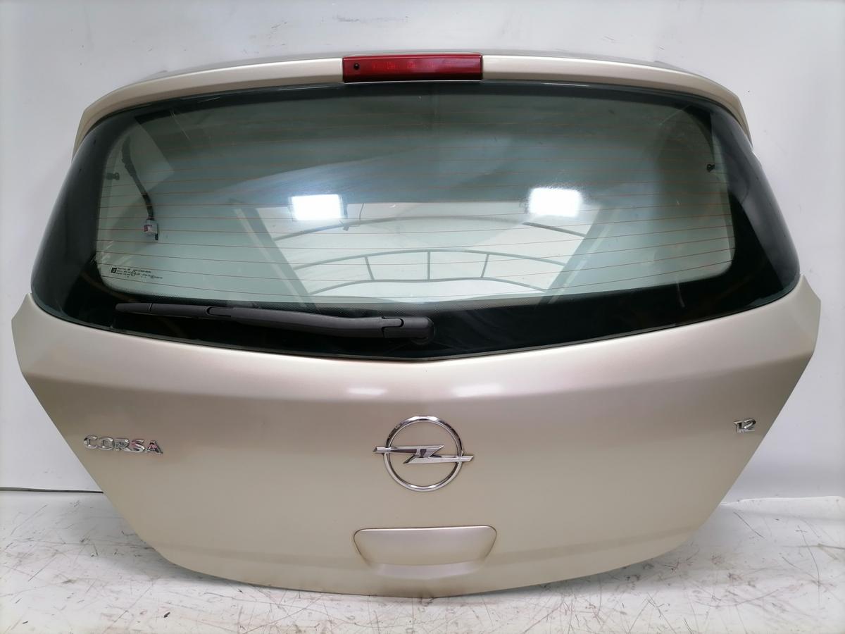 Opel Corsa D original Heckklappe mit Heckscheibe 5-T&uuml;rer Z40M Champagnersilber Bj.2006